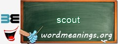 WordMeaning blackboard for scout